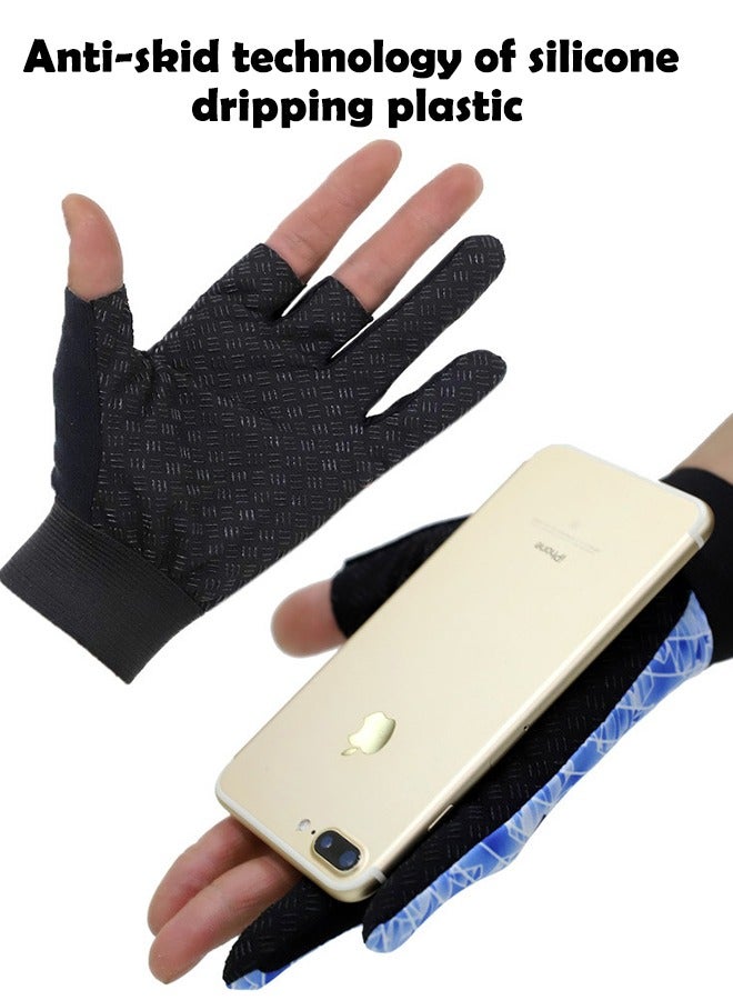 Generic UV Fishing Gloves Fingerless Sun Protection Men Women UPF50+ SPF for Fishing Kayaking Paddling Hiking Sailing Rowing Driving Canoeing Glove - Image 4