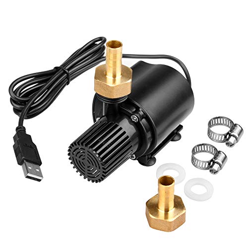 OTTFF Submersible Clear Water Pump, 4W USB Powered Mini Fountain Circulation Pump for Aquarium - Image 1