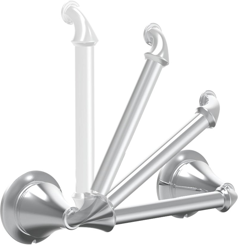 DELTA FAUCET 79450 Linden Wall Mount Pivot Arm Toilet Paper Holder Bath Hardware Accessory in Polished Chrome - Image 2