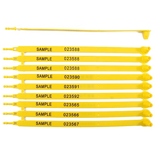 Leadseals(R) 1000 Plastic Truck Trailer Door Seal Tamper Evident Tite-Lock Security Tags Numbered Safty Disposable Locks for Trailer Logistics Transport Package Shipping - Image 1