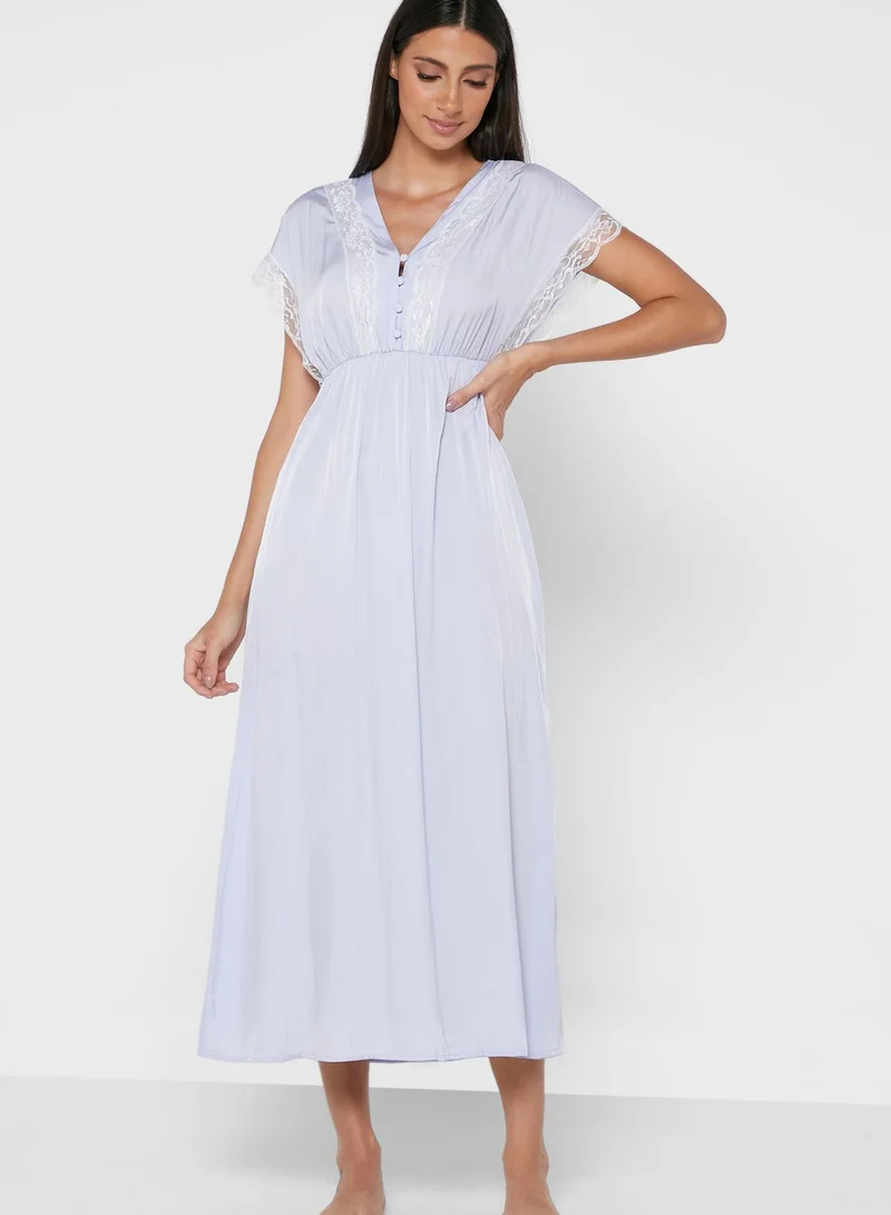 Khizana Bat Sleeve Night Dress