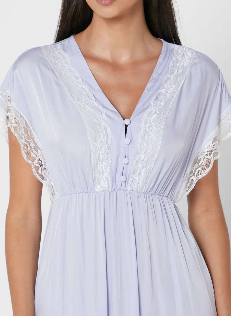 Khizana Bat Sleeve Night Dress