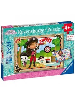 Ravensburger Ravensburger Gabby's Dollhouse Premium 2 x 24 Jigsaw Puzzle (48 Pieces)  - Image 1