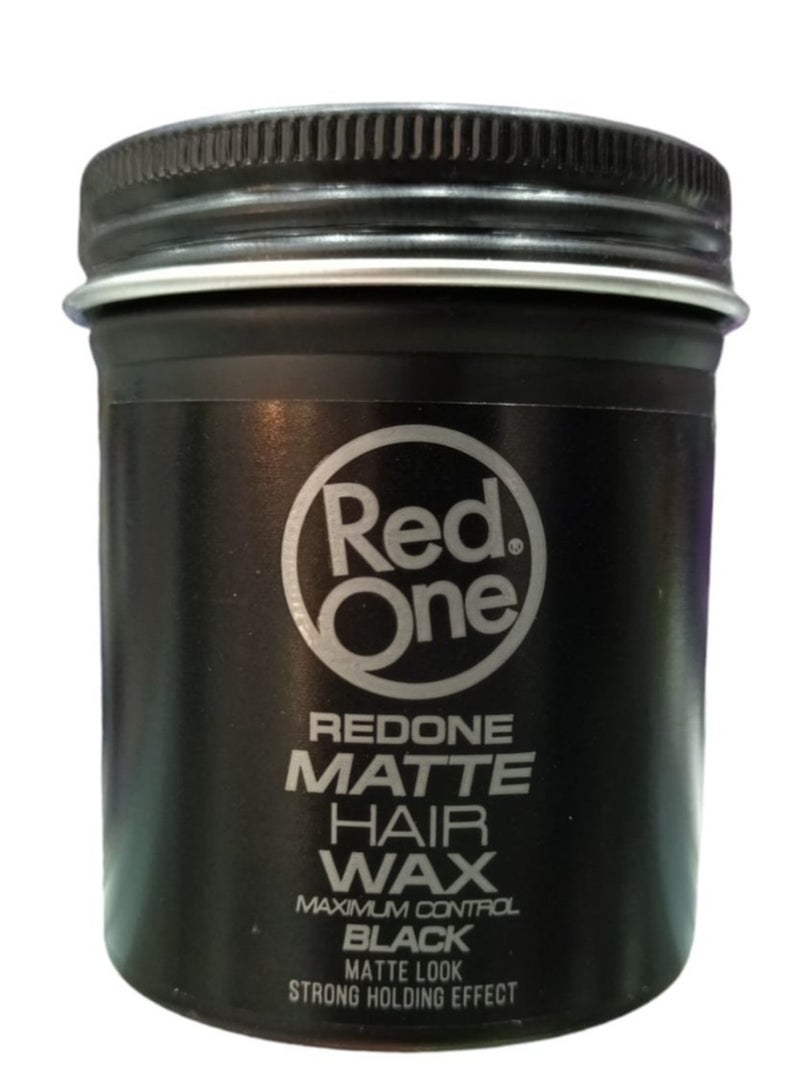 Red One High Hold Matte Hair Styling Wax That Gives a Matte Black look 100 ml - Image 1