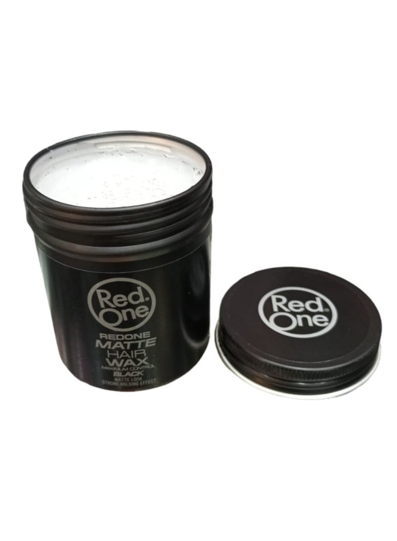 Red One High Hold Matte Hair Styling Wax That Gives a Matte Black look 100 ml - Image 2