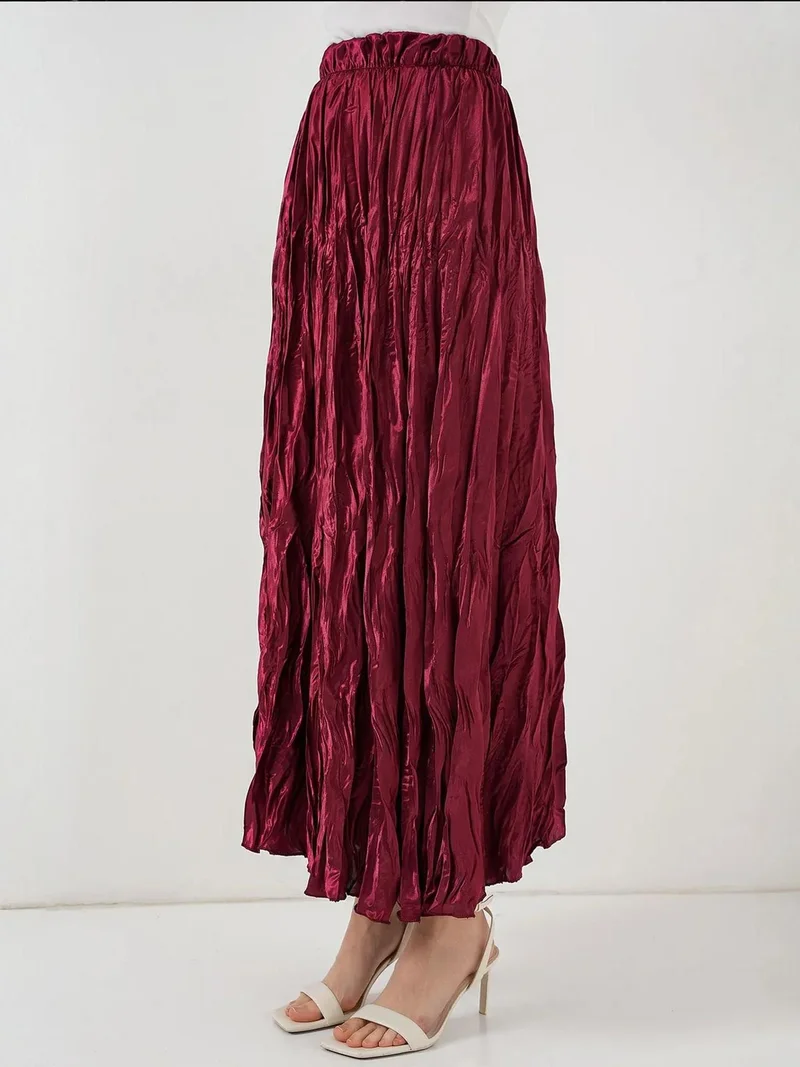 بيغ دارت تنورة ماكسي بنقوش بارزة وخصر مطاطي