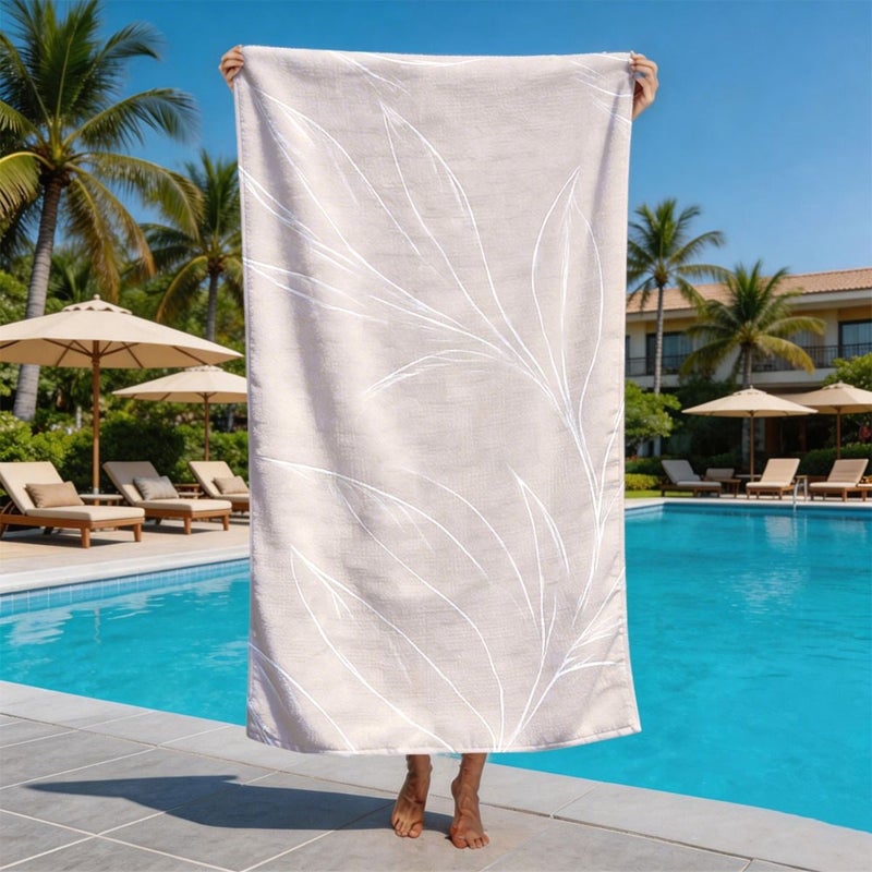 Extra Large Bath Towel 150x200cm Plush Absorbent Lightweight Soft Oversized with Strong Wrapping Properties Perfect for Beach Sports and Gym - Image 5