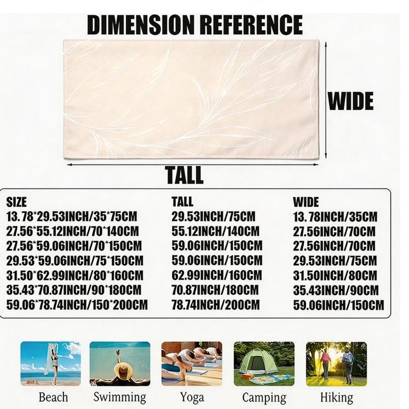Extra Large Bath Towel 150x200cm Plush Absorbent Lightweight Soft Oversized with Strong Wrapping Properties Perfect for Beach Sports and Gym - Image 4