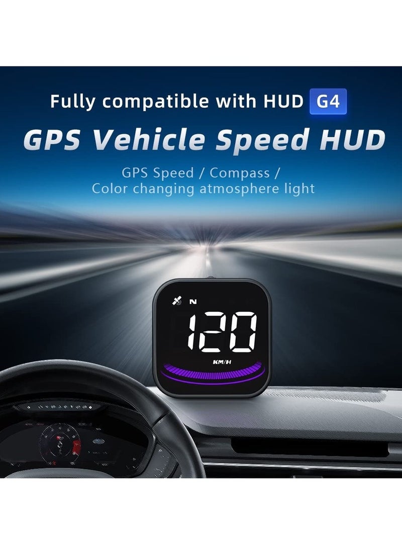 Generic Digital GPS Speedometer Universal Car Head Up Display G4 Multifunction GPS Speed Meter For All Vehicle  - Image 4