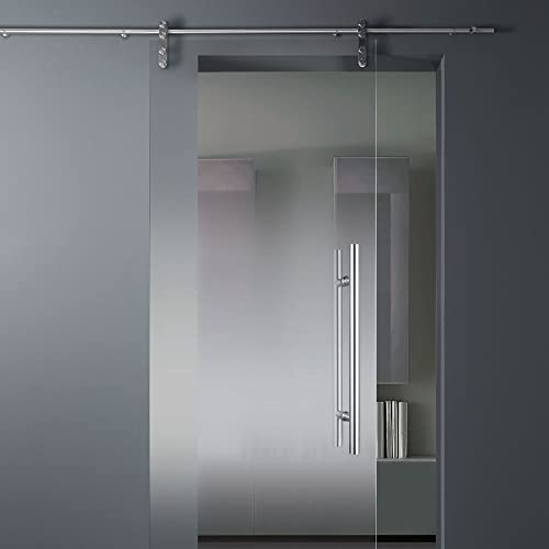 RZELOYDE 24inch Thick 12mm HeavyDuty Commercial Grade 304 Stainless Steel LongGlassBarn Door Pull Handle - Image 3