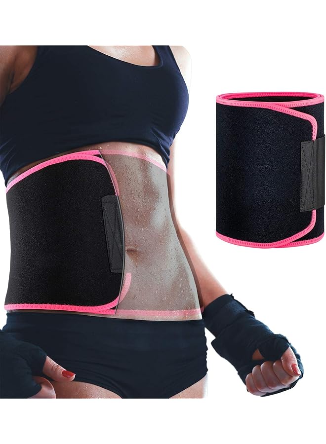 PROMASS حزام تخسيس الخصر للنساء والرجال سويت سويت حزام تدريب الخصر الممتاز دعم الظهر لفائف حارق دهون البطن مع تأثير بدلة الساونا أفضل مدرب للبطن، مقاس واحد - Image 1