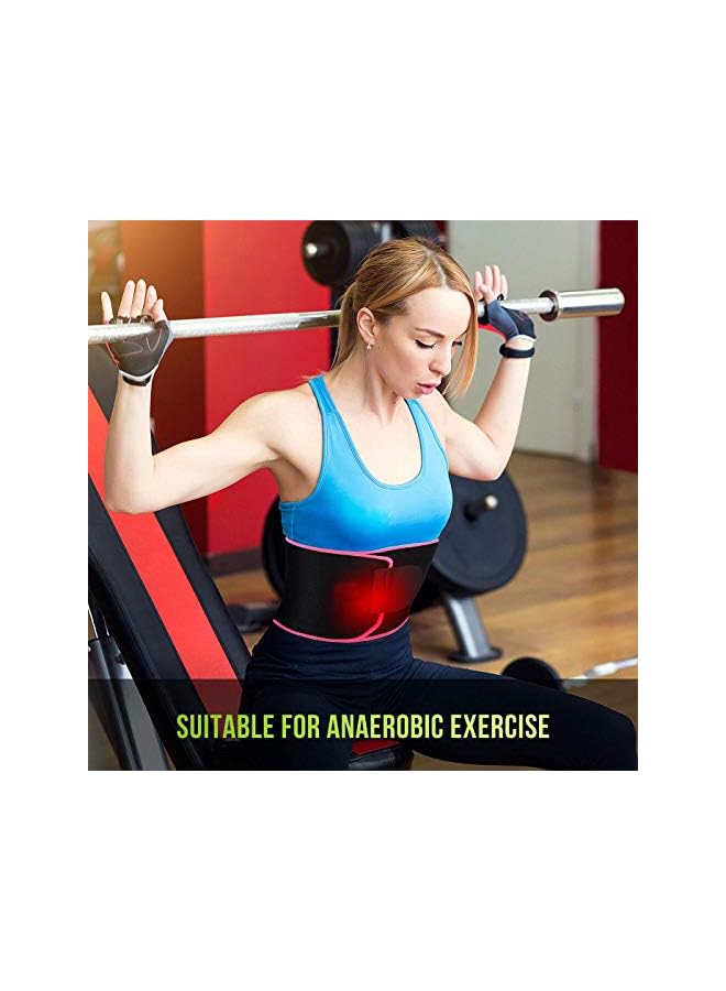 PROMASS حزام تخسيس الخصر للنساء والرجال سويت سويت حزام تدريب الخصر الممتاز دعم الظهر لفائف حارق دهون البطن مع تأثير بدلة الساونا أفضل مدرب للبطن، مقاس واحد - Image 2