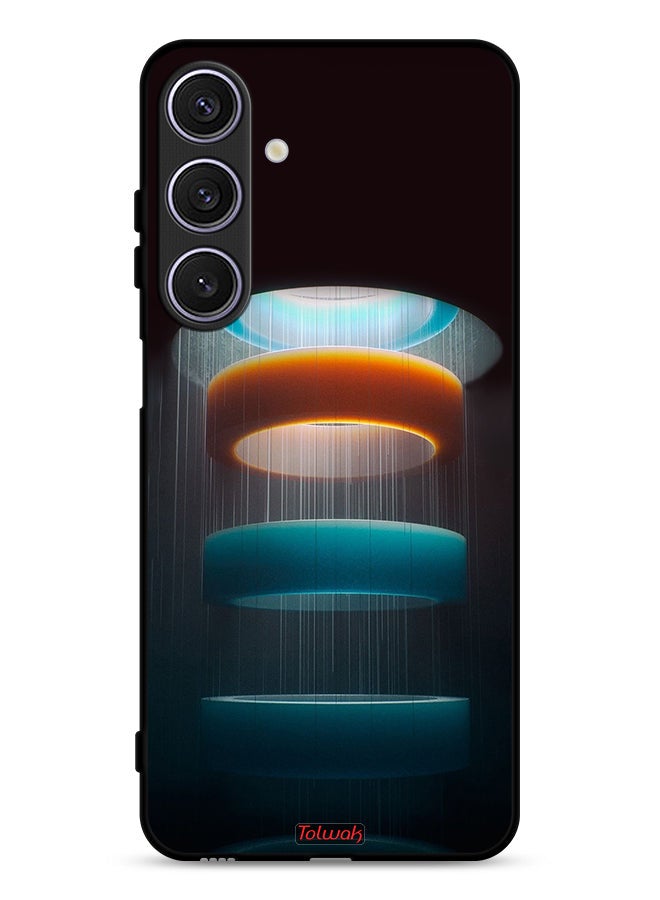 Tolwak Samsung Galaxy A26 Protective Case Cover Rings Art Pattern - Image 1