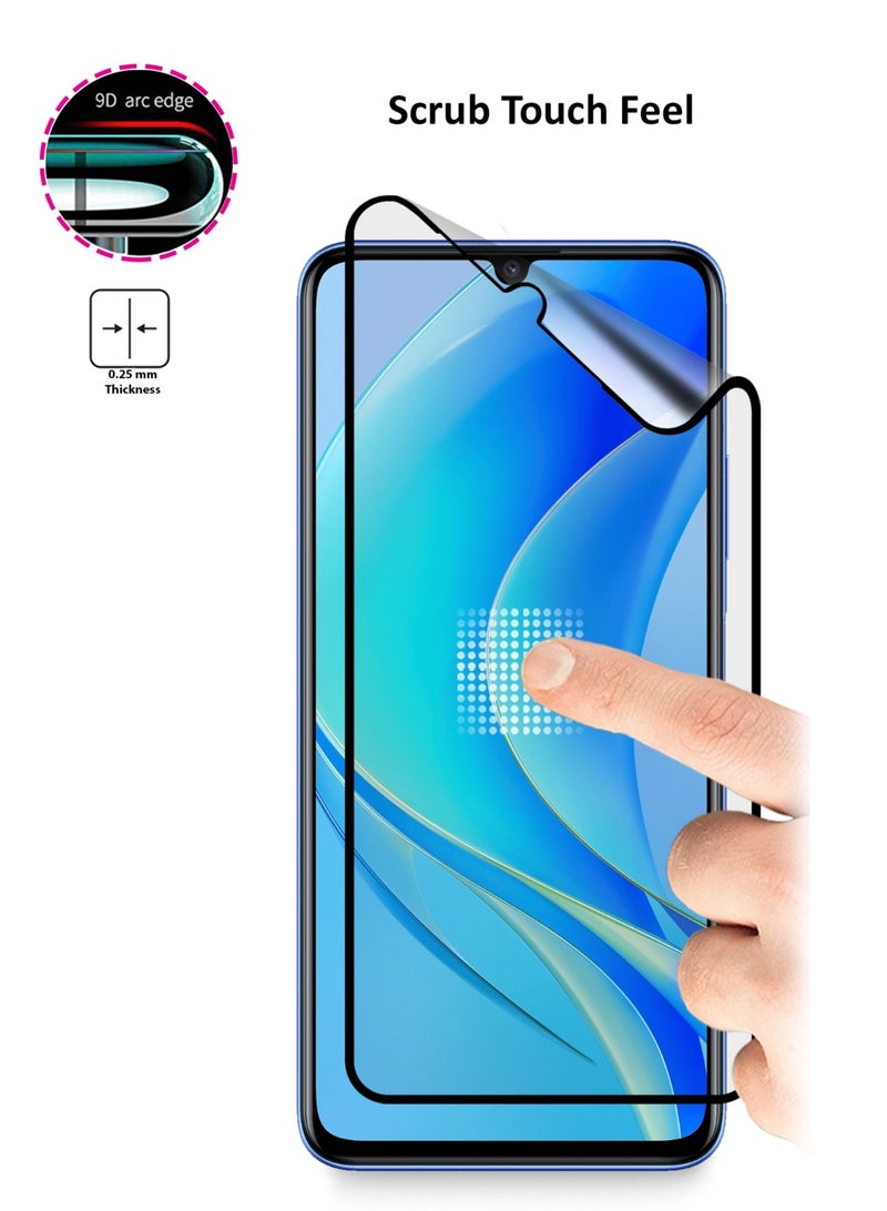 دبليو تيك لاصقة حماية شاشة سيراميك غير لامعة لهاتف هواوي نوفا Y70 / Y70 Plus شفاف / أسود - Image 3