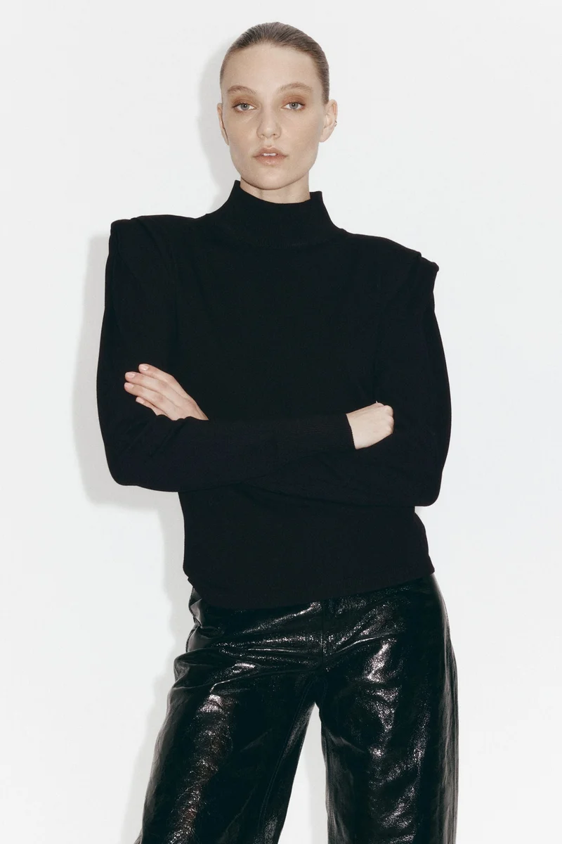 H&M Fine-knit turtleneck top