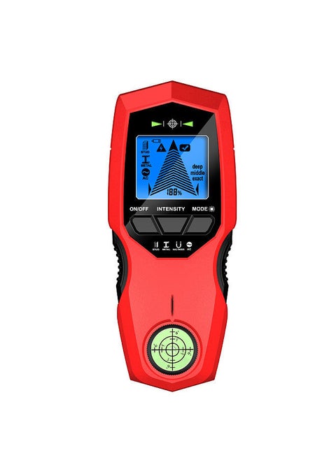 LCD Backlight Display Digital Wall Detector Metal Sensor Wood Stud Finder AC Cable Scanner Three Scanning Modes Switchable