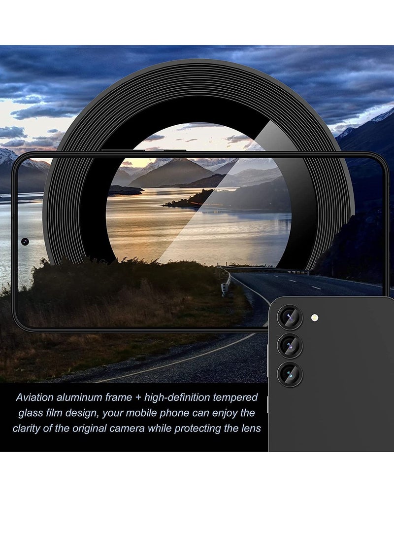 [3 PCS]  for Samsung Galaxy S23/ S23+ Camera Lens Protector, [Scratch Resistant] [Positioning Installation] Tempered Glass Lens Protector Cover - Image 2
