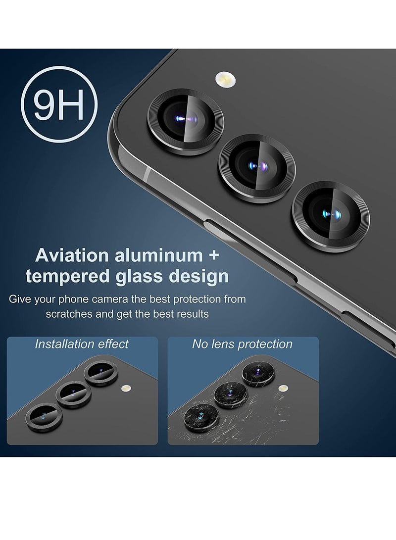[3 PCS]  for Samsung Galaxy S23/ S23+ Camera Lens Protector, [Scratch Resistant] [Positioning Installation] Tempered Glass Lens Protector Cover - Image 3