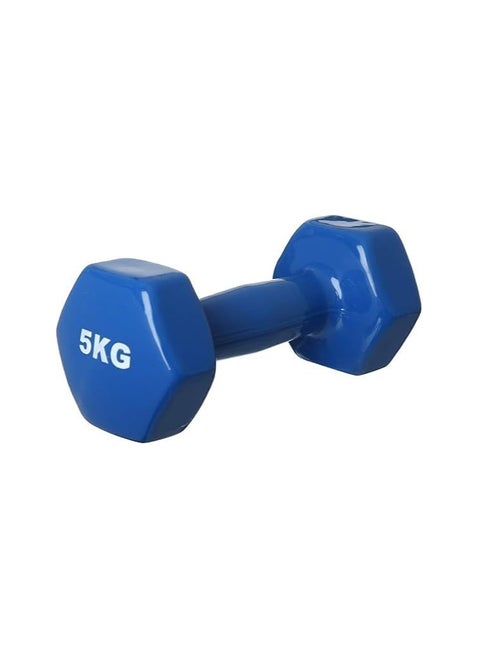 Dumbbell For Exercise, 5 Kg - Blue