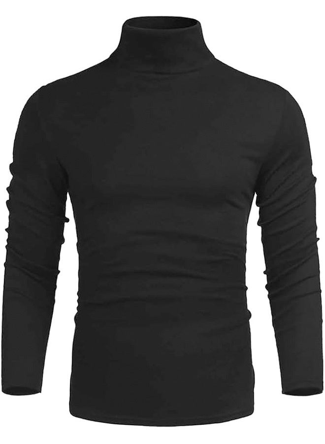 أجريون سترة محبوكة مقاس ضيق بياقة عالية، خفيفة الوزن، عادية - Image 5