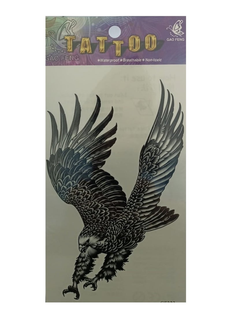 تاتؤ مؤقت على شكل نسر بتصميم جميل وجذاب - Image 2