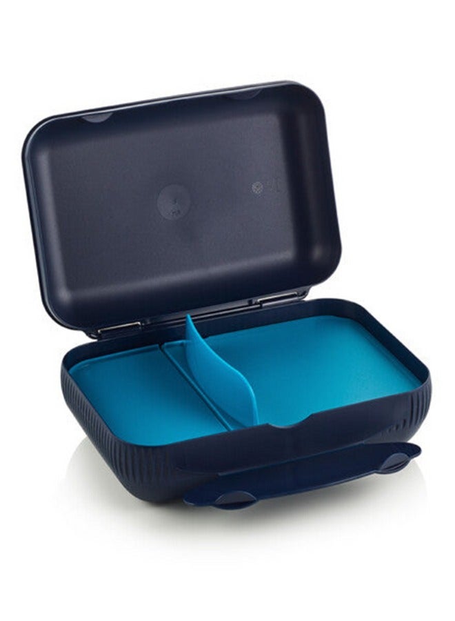توبروير صندوق غداء يومي من البلاستيك آمن للاستخدام في غسالة الأطباق باللون الأزرق الداكن - Image 4