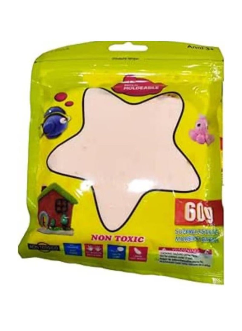 Moldable Foam Bags 60g Educational Slime Mixed Colors Light Pink 