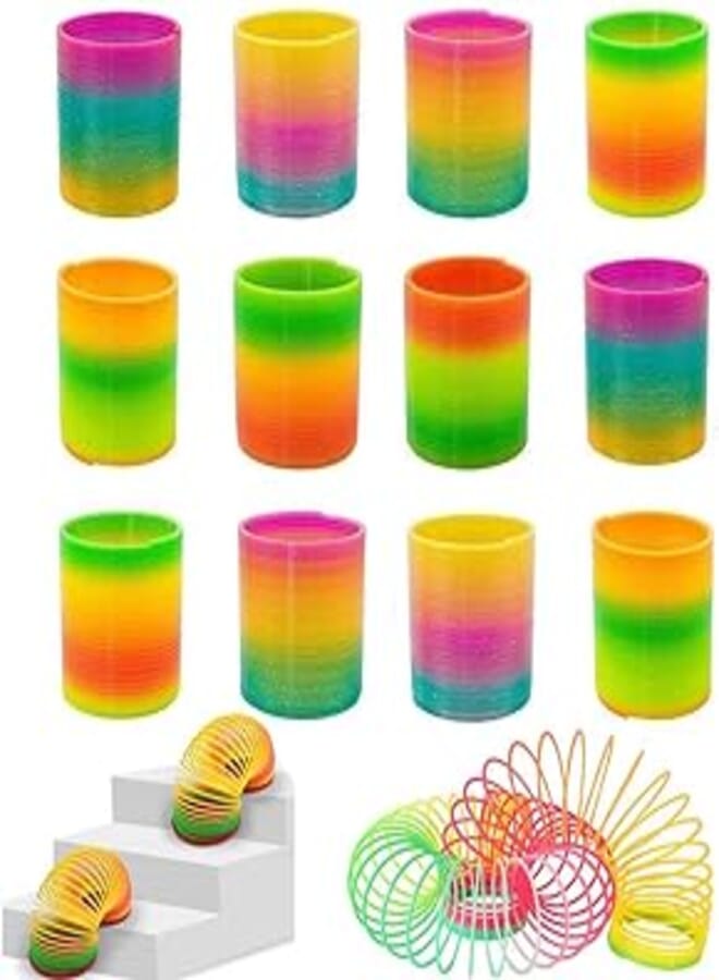 Showay colorful rainbow spring coil pack of 12, colorful, ntoy749