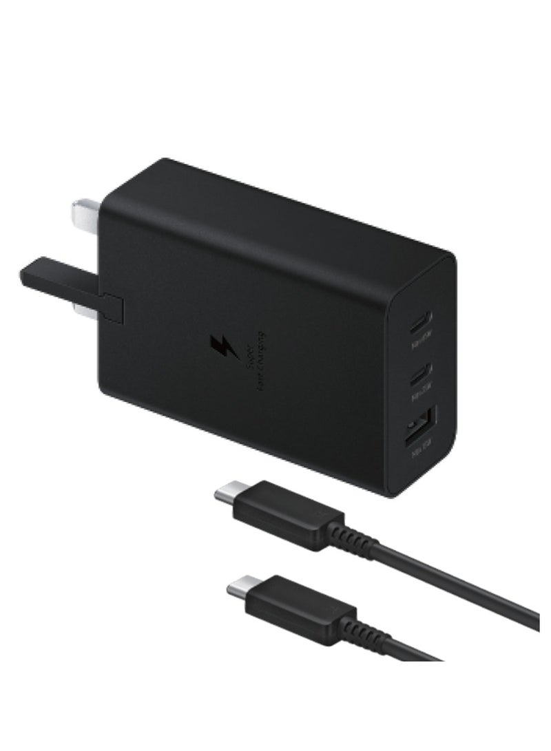 Super Fast Charger And Cable Set PD 65W 3-Port GaN Type-C Plug QC 3.0 USB-C compatible With iPhone 14,iPad Pro, Galaxy S23 - Image 2