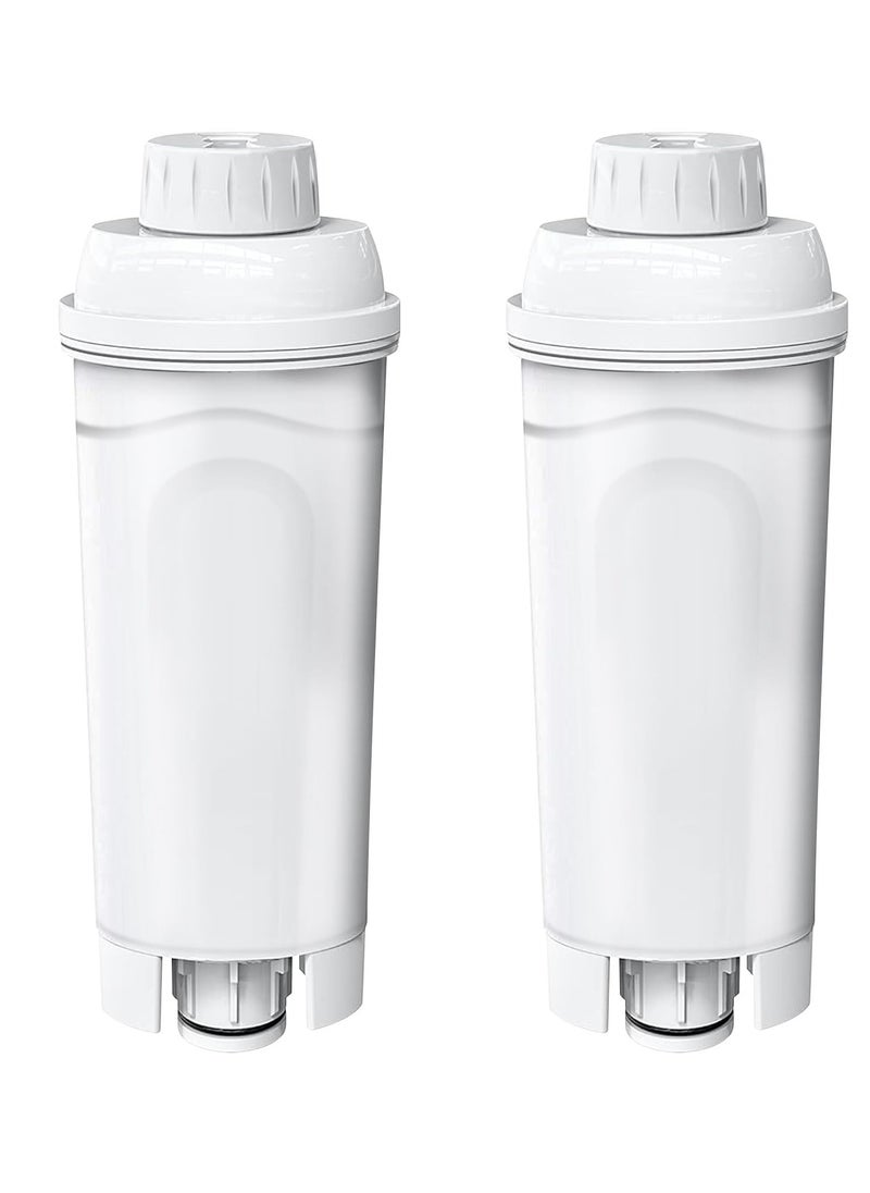 SYOSI - Filter Replacement 2 Pcs Coffee Machine Filter element Compatible with DeLonghi Filter DLSC002 Replacement Water Softener Activated Carbon Softener Compatible with ECAM ESAM ETAM BCO EC - Image 1