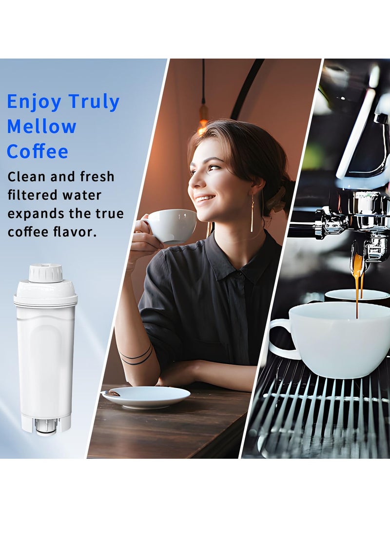 SYOSI - Filter Replacement 2 Pcs Coffee Machine Filter element Compatible with DeLonghi Filter DLSC002 Replacement Water Softener Activated Carbon Softener Compatible with ECAM ESAM ETAM BCO EC - Image 1
