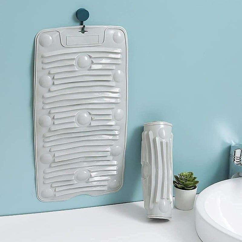 Niralasa Niralasa Multipurpose Rollable Foldable Portable Silicone Antislip Mini Travelling Housing Washing Cleaning Laundry Pad Board Mat for Shoe Clothes Mop - Image 2