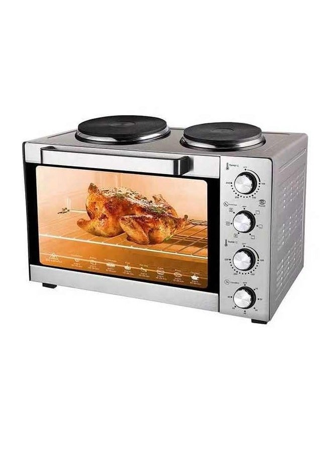 Generic 2 in 1 Toaster Oven Air Fryer 65L  with Temperature Control, 304 Stainless Steel Oven with Toast & Bake, Removable Inner Baking Tray, Rack and Grill, Perfect for Families and Individuals  - Image 1