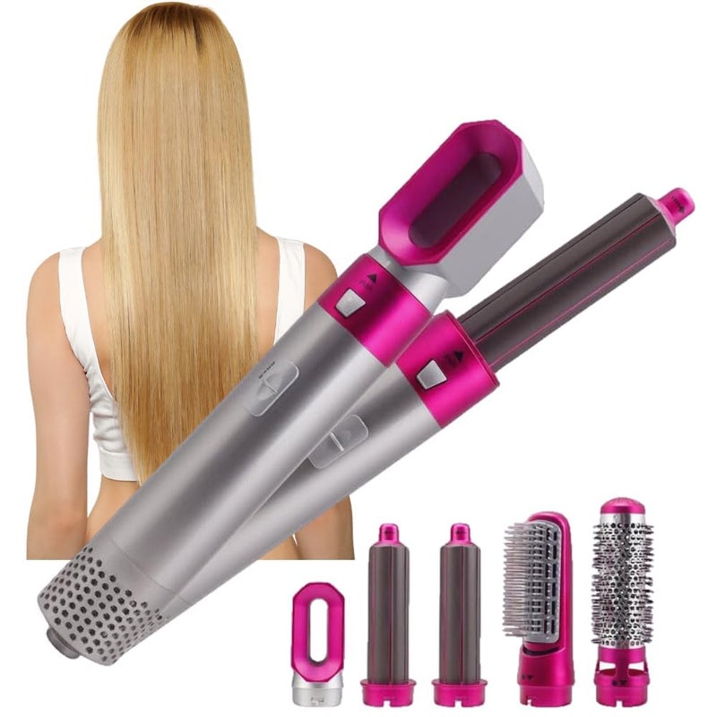 Drumstone 𝟏𝟓 𝐘𝐞𝐚𝐫𝐬 𝐆𝐮𝐚𝐫𝐚𝐧𝐭𝐞𝐞 5 in 1 Professional Hair Styler for Women, Hot Air Brush Straightener, Curler, Volumizer, Blow Dryer with 5 Attachments for Salon-Like Styling at Home - Image 1