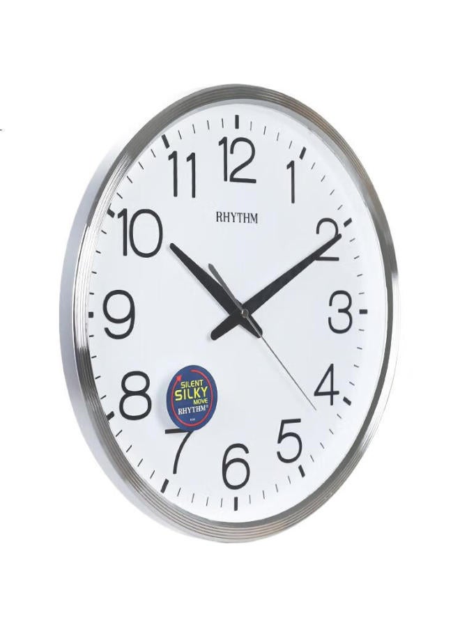 Rhythm Wall Clock, Living Room Clock, Bedroom Quiet Wall Clock, Modern Minimalist Creative Timepiece, Wall-Mounted, 36Cm, Cmg494Br19 - Image 2