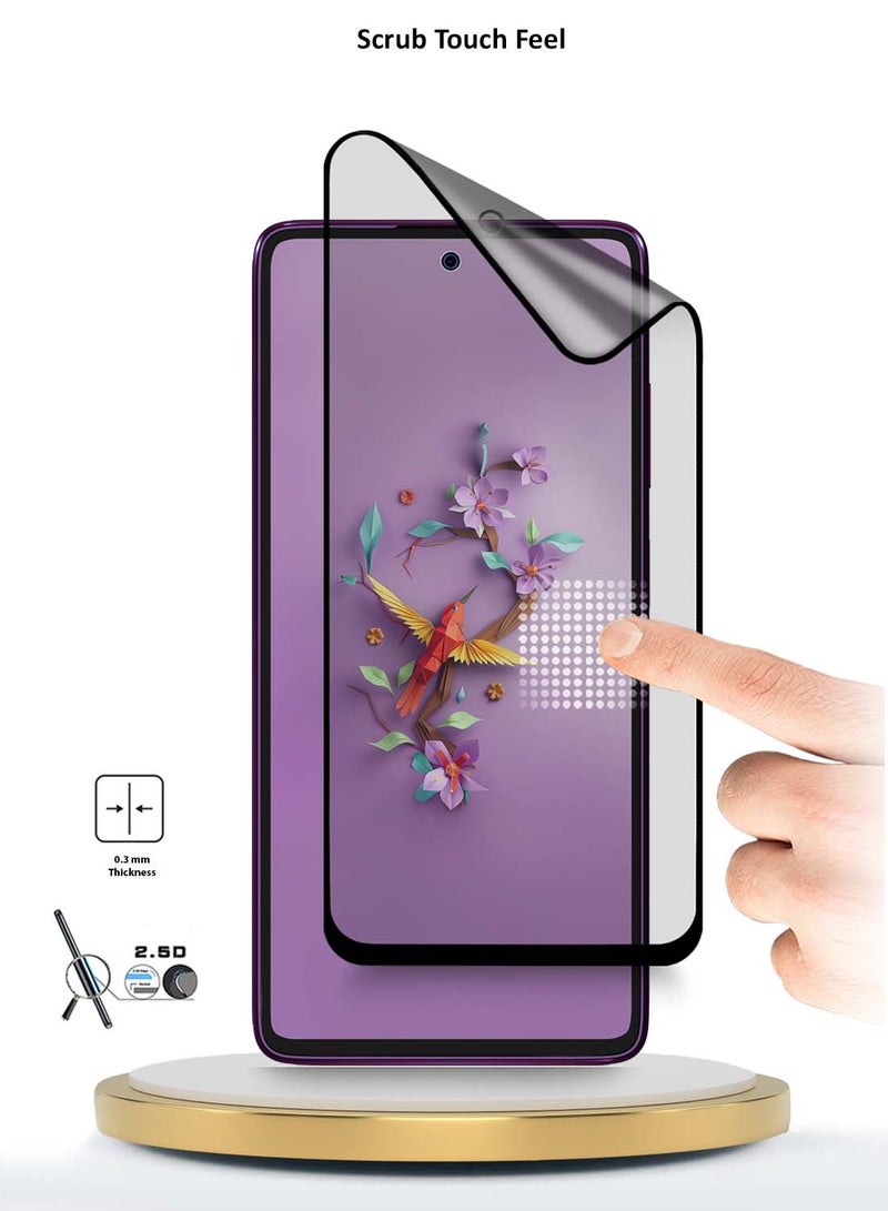 دبليو تيك HMD كريست ماكس 5G 2024 نانو سيراميك كامل الغراء كامل الغطاء غير لامع شاشة حماية مرنة غير لامعة - شفاف / أسود - Image 3