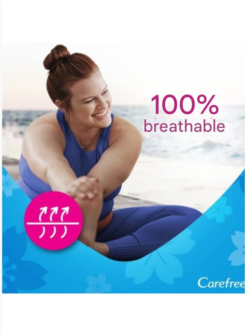 Carefree Cotton Feel Normal Liners Aloe Vera Scent 30 Pieces  - Image 4