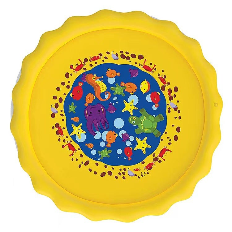 Thickened PVC Inflatable Pet Water Play Mat - Outdoor Bathing and Splash  Pad - Image 1