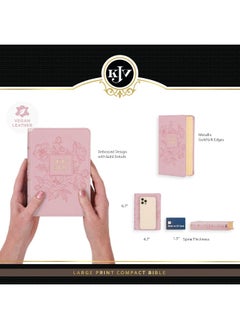 Christian Art Gifts KJV Holy Bible, Compact Large Print Faux Leather R  - Image 3