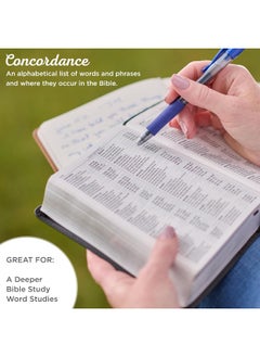 Christian Art Gifts KJV Holy Bible, Compact Large Print Faux Leather R  - Image 2