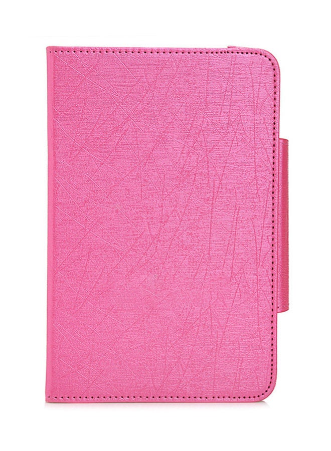 NIBEMINENT 3 In 1 Keyboard, Case Cover, Stylus Pen For 7 / 8-Inch Tablet Rose Madder/White  - Image 2