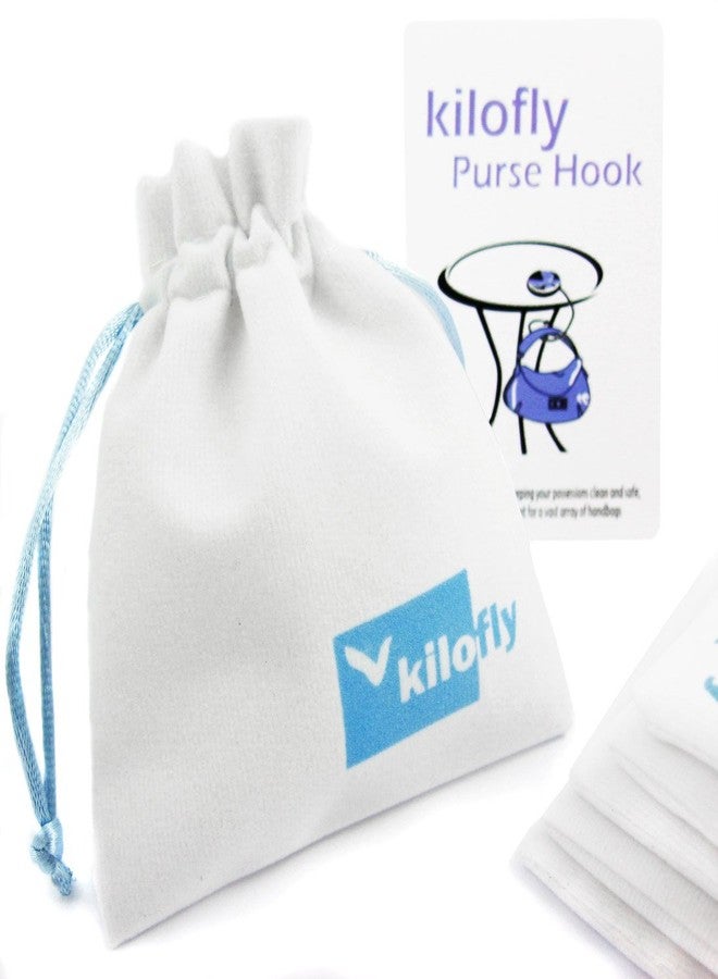 كيلوفلاي خطافات حقائب كيلوفلاي [مجموعة من 6 قطع] - قابلة للطي - بتصميم زهرة الفراشة، مع جراب كيلوفلاي - Image 5