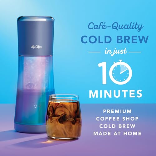 Mr. Coffee® Express Cold Brew Coffee Maker, 10-Minute Cold Brew Coffee Machine, Indigo - Image 2