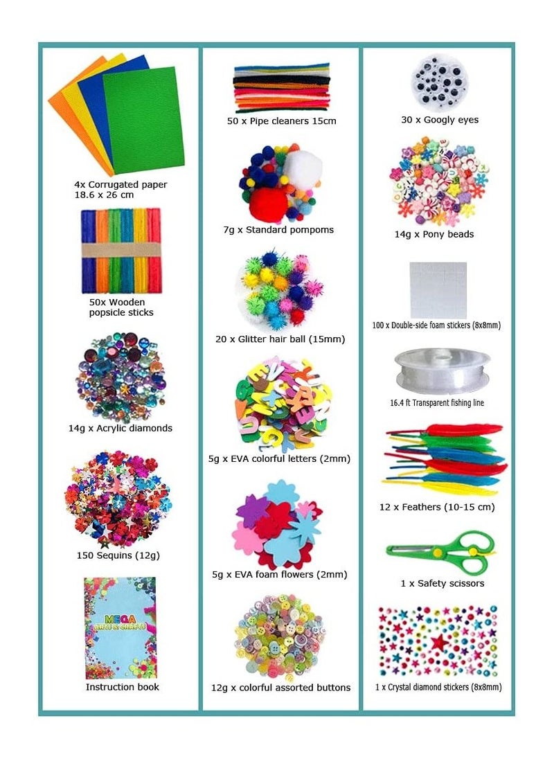 Cutie Cute - Arts and Crafts Supplies Set For Kids Crafting School Kindergarten Homeschool Supplies Arts Set Christmas Crafts for Kids - Image 1