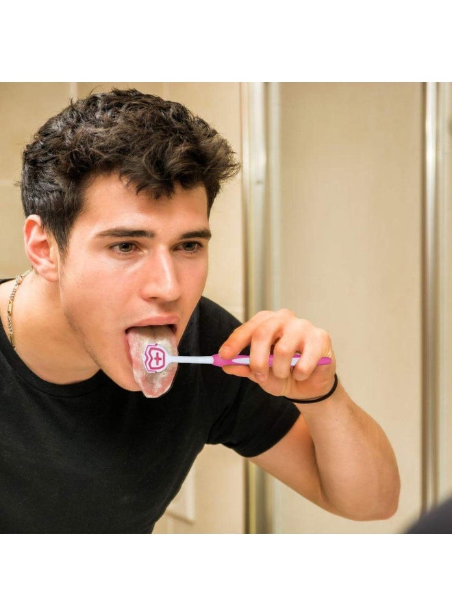 ريد ليف مجموعة من 3 فرشاة لسان، مكشطة لسان، منظف لسان يساعد على مكافحة رائحة الفم الكريهة - Image 5