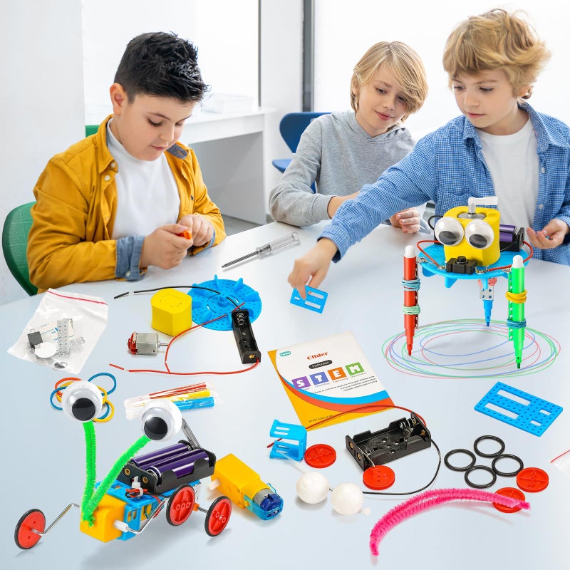 Yutin STEM Robotics Kits for Kids Age 8-12 8-10, Science Kits for Kids 8-12, STEM Toys for Boys Age 8 9 10 12 13 14 Girls Boys Birthday Gifts, Robot Building Crafts 8-12 Engineering Motor Set - Image 4