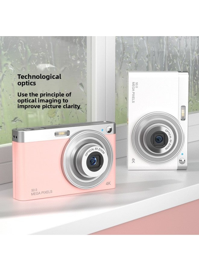 Generic 4k HD Digital Camera Portable Student Ccd Camera Travel Card Machine Selfie Micro Single Camera-Body Color:8g Memory Card  - Image 4