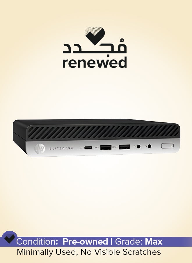 HP مجدد - كمبيوتر مكتبي مصغر Elitedesk 800 G3 65W، معالج Intel Core i7/الجيل السادس/رباعي النواة/ذاكرة RAM 16GB/قرص SSD سعة 512GB/نظام Windows 10 Pro - Image 1
