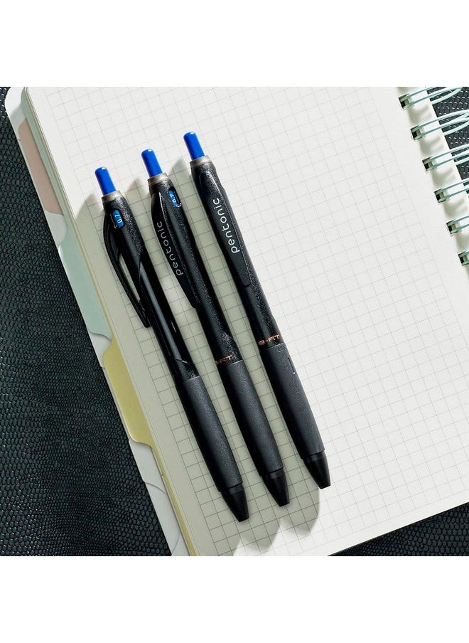Pentonic B-Rt 0.7Mm Retractable Ball Point Pen Blister Pack & Refill Combo | Blue Ink | 10 Pcs Pens With 10 Pcs Refills  - Image 3