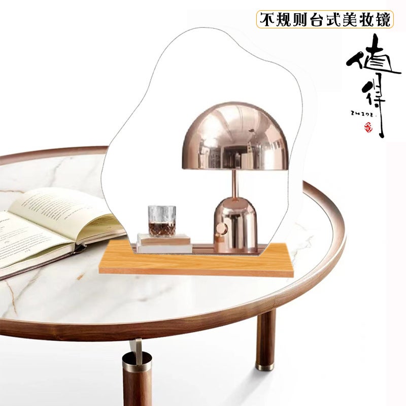 Ins Internet Celebrity Irregular Desktop Mirror Simple Alien Cloud Dressing Mirror Girl Student Dormitory Bedroom Makeup - Image 2